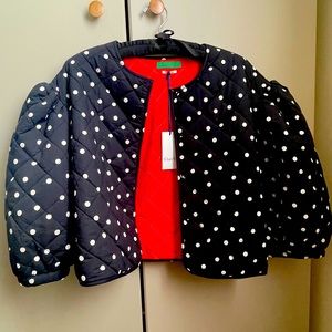 Clare V Le Petit Puff Cropped Jacket In Medium.